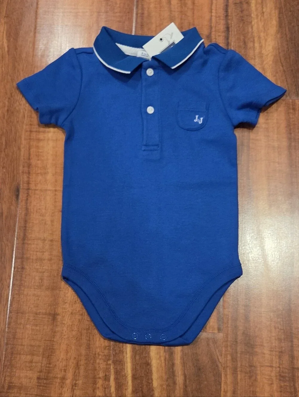 Janie and Jack NWT 6-12 Months Polo Bodysuit and Sailboat Linen Shortall